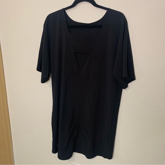 Lucy Black Dolman Sleeve Dress Size Small FLAW - Picture 11 of 11